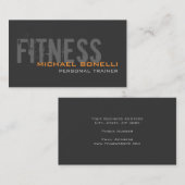 Stijlvol persoonlijk trainer Geel Visitekaartje (Voorkant / Achterkant)