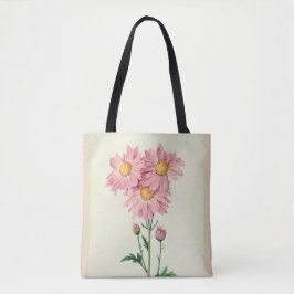 Stijlvol-_PINK DAISES—Botanisch-Art_M-L Tote Bag