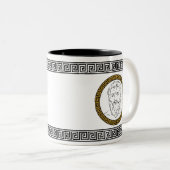 Stijlvol Plato Tweekleurige Koffiemok (Voorkant rechts)