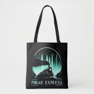 Stijlvol Polar Express Trein Design Tote Bag