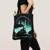 Stijlvol Polar Express Trein Design Tote Bag (Dichtbij)