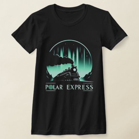 Stijlvol Polar Express Trein Ontwerp Vrouwen T-shirt (Laagn)