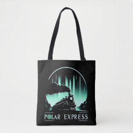 Stijlvol Polar Express-treinontwerp Tote Bag