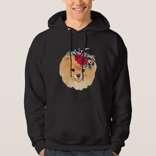 Stijlvol Pommerees Hoodie (Voorkant)