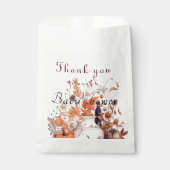 Stijlvol pompoen herfst Baby shower Bedankzakje (Voorkant)