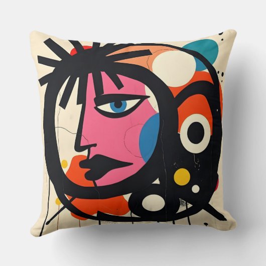 Stijlvol Pop Art Design Kussen (Achterkant)