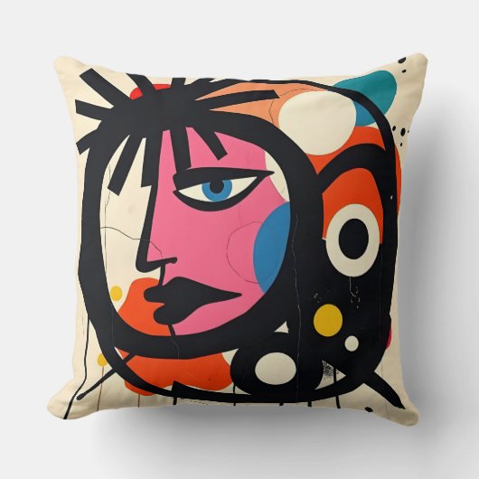 Stijlvol Pop Art Design Kussen (Voorkant)