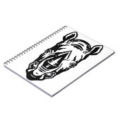 Stijlvol portret van Rhinoceros Notitieboek (Linkerzijde)