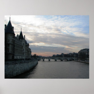 Stijlvol Poster met prachtige zonsondergang in Par