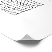 Stijlvol Poster van 25 Tabelweddenschappen (Hoek)