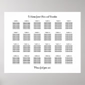 Stijlvol Poster voor 24-tafel-weddenschappen (Voorkant)