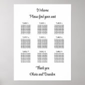 Stijlvol Poster voor 9-tafel-weddenschappen (Voorkant)