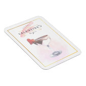 Stijlvol potlood Art St. Valentijnsdag Cocktail Magneet (Rechterzijde)