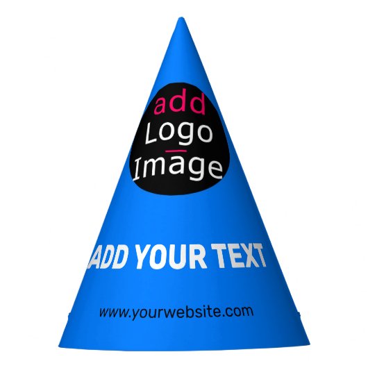 Stijlvol professioneel, aangepast zakelijk blauw feesthoedjes (Voorkant)