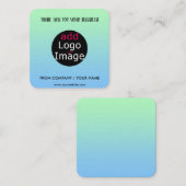 Stijlvol professioneel bedankt aangepaste verloop informatiekaartje (Voorkant / Achterkant)