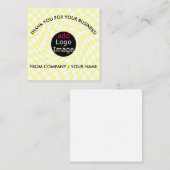 Stijlvol professioneel dank Aangepast gecheckt Informatiekaartje (Voorkant / Achterkant)