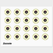 Stijlvol professioneel dank Aangepast gecheckt Ronde Sticker (Vel)