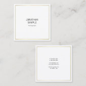 Stijlvol professioneel design elegant Gold-design Vierkante Visitekaartje (Voorkant / Achterkant)