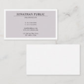 Stijlvol professioneel design, modern, minimaal de visitekaartje (Voorkant / Achterkant)