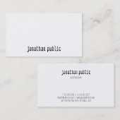 Stijlvol professioneel eenvoudig Sjabloon modern o Visitekaartje (Voorkant / Achterkant)