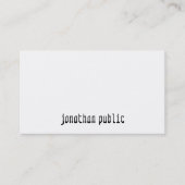 Stijlvol professioneel eenvoudig Sjabloon modern o Visitekaartje (Voorkant)