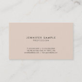 Stijlvol professioneel elegant kleuren modern desi visitekaartje (Achterkant)