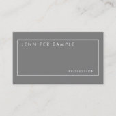 Stijlvol professioneel elegant kleuren modern desi visitekaartje (Voorkant)