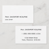  Stijlvol professioneel Visitekaartje (Voorkant / Achterkant)