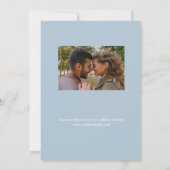 Stijlvol puinblauw sparen de Kaart van de Datum (Achterkant)