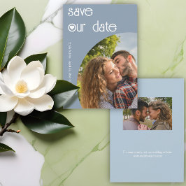 Stijlvol puinblauw sparen de Kaart van de Datum