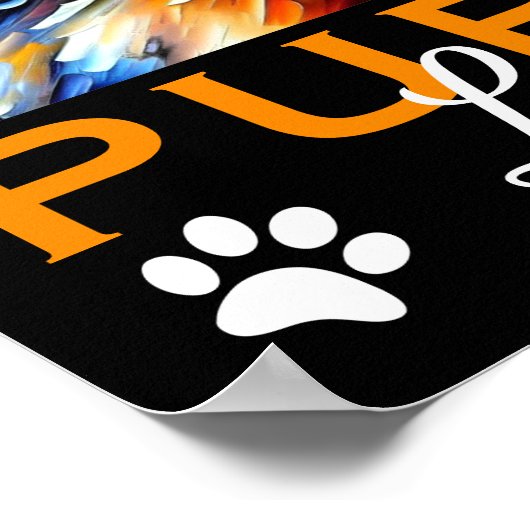 Stijlvol Puppy Poster (Hoek)