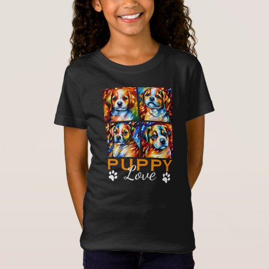 Stijlvol Puppy T-Shirt (Voorkant)