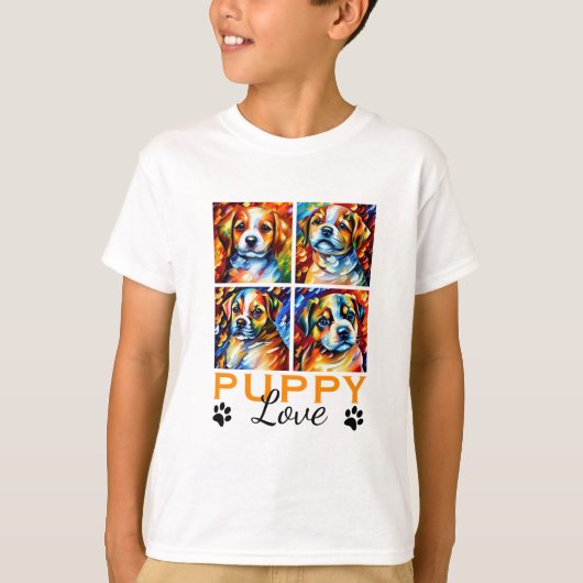 Stijlvol Puppy T-Shirt (Voorkant)
