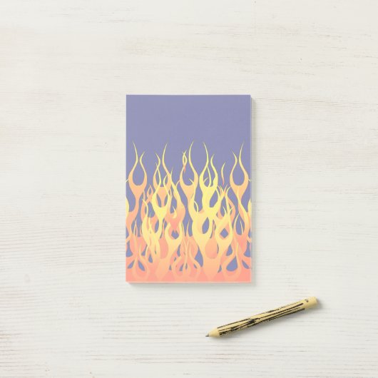 Stijlvol racisme brandt op Navy Blue Post-it® Notes (Op bureau)