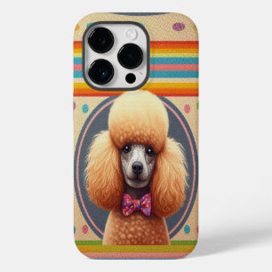 Stijlvol Realistisch Schattige Poodle Dog Kleurrij Case-Mate iPhone 14 Pro Hoesje