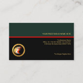 Stijlvol redmiddel voor laag rode lijn visitekaartje (Achterkant)