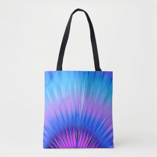 Stijlvol regenboogpatroon tote bag (Voorkant)