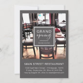 Stijlvol restaurant openen kaart (Voorkant)