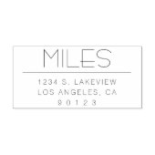 Stijlvol retouradres of andere tekst  zelfinktende stempel (Design)