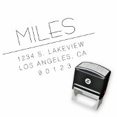 Stijlvol retouradres of andere tekst  zelfinktende stempel