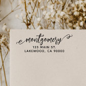 Stijlvol Retouradres penseelscript Zelfinktende Stempel