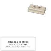 Stijlvol retouradres Rubberstempel (Gestempeld)