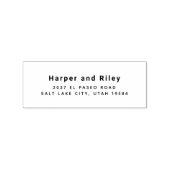 Stijlvol retouradres Rubberstempel (Afrduk)