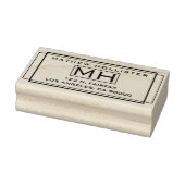 Stijlvol retouradres rubberstempel (Stempel)