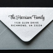 Stijlvol retouradres scriptfamilie  zelfinktende stempel