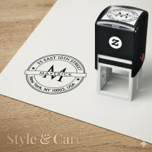 Stijlvol retouradres zelfinkende stempel verzendin