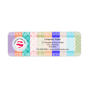 Stijlvol retouradreslabel - Decoupage Etiket