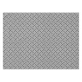 Stijlvol Retro Black & White Dot Swirl Pattern Tafelkleed (Voorkant (Horizontaal))