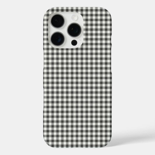 Stijlvol Retro Black White Gingham Pset Pattern Case-Mate iPhone Case (Achterkant)