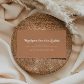 Stijlvol retro bruine suiker Aanvraagkaart ontvang Informatiekaartje